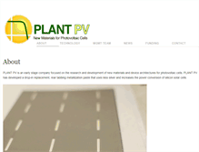 Tablet Screenshot of plantpv.com